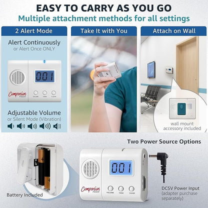 Caregiver Pager Wireless Call Buttons for Elderly at Home for Seniors Adults Patients Nurse Call Light System Alert Button Alarm Emergency with Review Feature