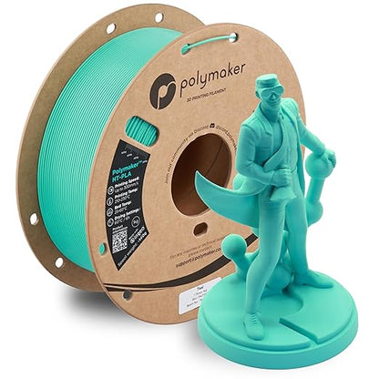 Polymaker HT-PLA Filament 1.75mm Teal, High Temp PLA for 3D Printing, Heat Stable Up to 150°C, Easy to Print, Works with Most FDM Printers, 1kg Spool