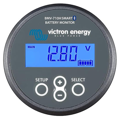 Victron Energy BMV-710H Smart Battery Monitor with Shunt - 60-385 VDC - Display and Bluetooth - Grey