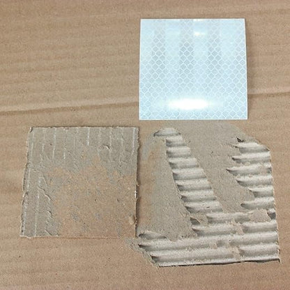 Glow in The Dark Reflective Stickers 4 inch X 4 inch for Bikes, Outdoor Waterproof High Visibility Reflector (20 Pcs)