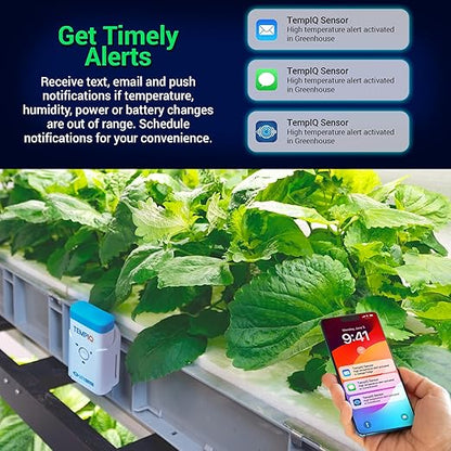 TEMPIQ WiFi 2-Pack Temperature & Humidity Sensor - App Integration, Alerts, Helps Monitor 2nd Home, AirBnb, RV, Pets,Freezer and Server Room, Remote Indoor & Outdoor Hygrometer & Thermometer