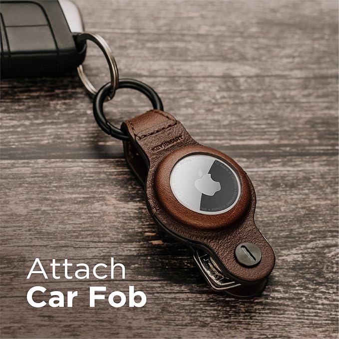 KeySmart AirTag Keychain Key Holder, Compatible with Apple AirTag Holder, Key Organizer Keychains