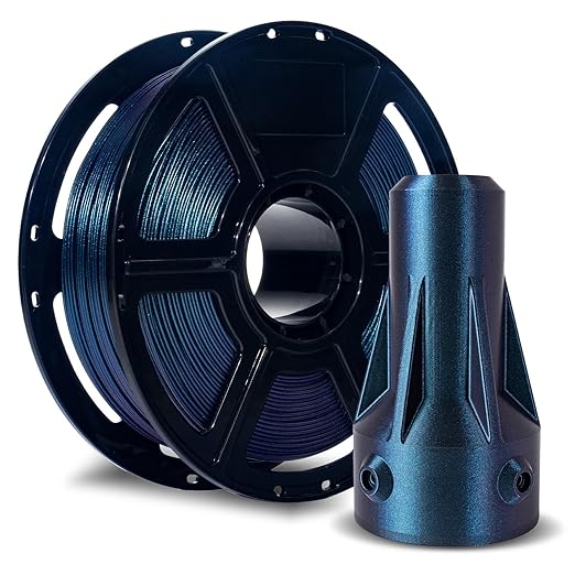 FLASHFORGE ASA Filament 1.75mm Burnt Titanium, 3D Printer Filament 1kg (2.2lbs) Spool, Dimensional Accuracy +/- 0.02mm, Durable, High UV-Resistant, Perfect for Printing Outdoor Functional Parts