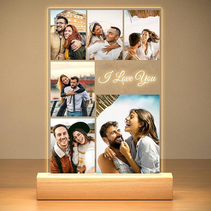 Custom Picture Frame, Personalized Photo Frame, Customized Picture Frames, Personalized Valentines Day Gifts for Her Him Women Men Girlfriend Boyfriend Mom Dad Couple Baby Kid Family Pet