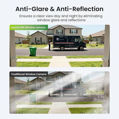 Window Security Camera 2K, Indoor WiFi Cameras 2.4GHz/5GHz, 2 Pack with Colorvue AI Color Night Vision, Person Detection with Auto-Focus, 24/7 Recording Compatible with Alexa & Google Home