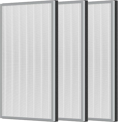 3 Packs HE601 H13 True HEPA Replacement Filter Compatible with Shark Air Purifier 6 HE601 & HE602, Part # HE6FKPET