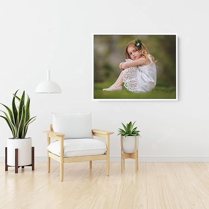 P&L ART. Personalized Custom Canvas Prints: Photo On Canvas Transform Your Photos into Stunning Framed Wall Art Digitally Printed Photo To Canvas Ideal for Home Decor Gifts Keepsakes White 8X10