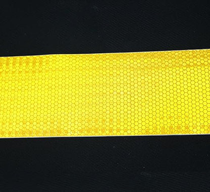 Yellow Reflective Tape 3 inch Wide, Outdoor Waterproof High Visibility Warning Industrial Marking Tape, Safety Stickers (68 feet,5 Rolls)