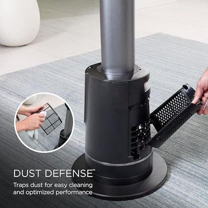 Shark TurboBlade Cool + Heat – 2-in-1 Bladeless Tower Fan & Space Heater for Customizable Year-Round Indoor Use, Bedroom, Living Room, & Office | Powerful Cooling + Rapid Room Heating, Charcoal, TH202