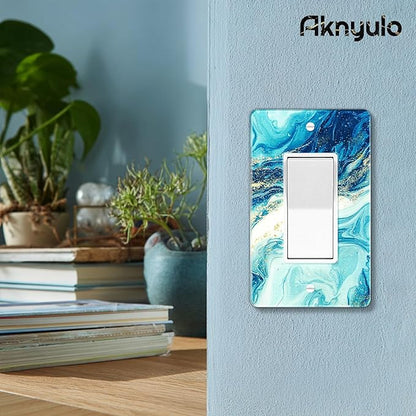 Elegant Marble Bedroom Acrylic Light Switch Plates Outlet Covers Durable Wall Plate Acrylic Switch Plates And Outlet Covers Decorative Plates