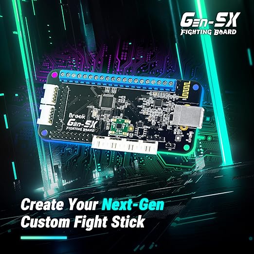 Brook GEN5X Fighting Board – Ultimate Multi-Platform Support: Compatible with PS5, Xbox Series, NS 2, and PC – Ultra-Fast Responsiveness Ideal for Fighting Games (Exclusive Version)