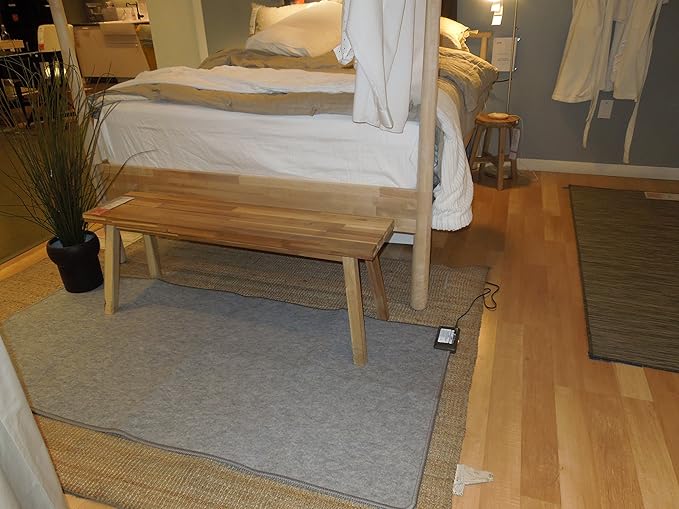 Hot Carpet Woo Warmer Under Rug Heater Radiant Floor Heat Carpet Warmer Heated Rug Great for Yoga (33" x 72" inches) Made in Seattle since 2012 a great Unique Holiday gift