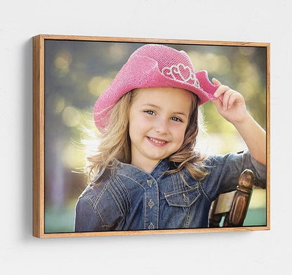 P&L ART. Personalized Custom Canvas Prints: Photo On Canvas Transform Your Photos into Stunning Framed Wall Art Digitally Printed Photo To Canvas Ideal for Home Decor Gifts Keepsakes Beige 20X30