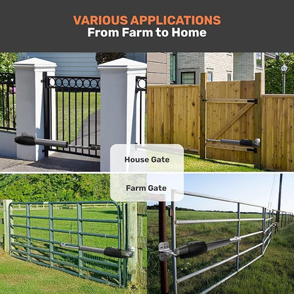 TMT Mastiff 400 Dual Automatic Gate Openers Up to 8ft and 772lb Heavy Duty Swing Gate, Gate Openers with Remote Complete Kit, Electric Gate Opener for Driveway with Powerful Motor (APP Compatible)