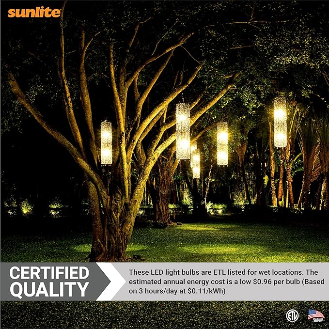 Sunlite 81474 LED PAR30 Short Neck Colored Recessed Light Bulb, 8 Watt (75W Equivalent), Medium (E26) Base, Floodlight, ETL Listed, Amber, 1 Count