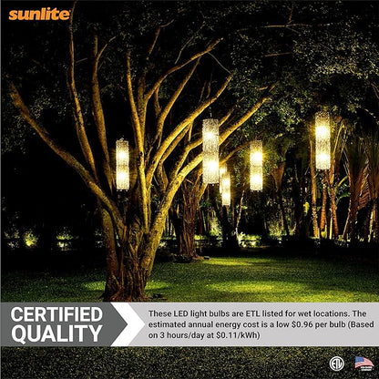 Sunlite 40241 LED PAR30 Short Neck Colored Recessed Light Bulb, 8 Watt (75W Equivalent), Medium (E26) Base, Floodlight, ETL Listed, Amber, 3 Count