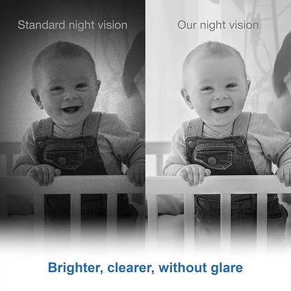VTech VM350 Baby Monitor, 5" Screen, 1000ft Long Range, Night Vision, 2-Way Talk, Lullabies, Secured Transmission No WiFi