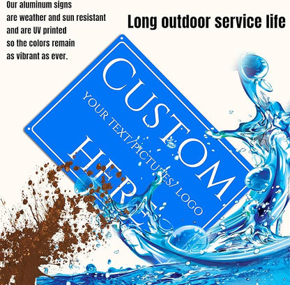 Custom Sign, Custom Delivery Sign，Reflective, Customize for Office, Business, Workplace, office, Home. double-sided(14 * 10Inch)