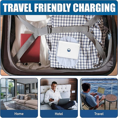 Cruise Approved Power Strip (Royal Caribbean, Disney & More) - Non Surge Charger [2 USB, 2 USB-C] 4-Port Charging Block w/Foldable Plug for iPhone, iPad, Laptops & More - Cruise Ship Essentials 2025