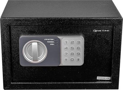 Genie Hand – Time Delay Safe, Anti Robbery Safe Box, Timed Controlled Opening – B-Class Lock – Anti Bounce Technology – Emergency Opening Keys (Medium – Standard)