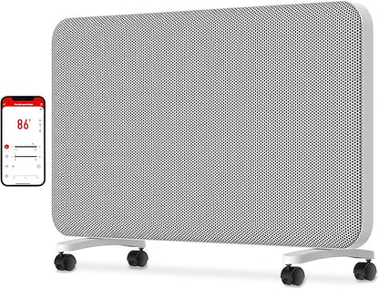 Graphene Convection Panel Infrared Space Heater for Indoor Use Large Room, 1500W Heater with Thermostat, Portable Stand Wall Mounted, Smart WiFi App Control Energy Saving,Work with Tuya