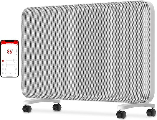 Graphene Convection Panel Infrared Space Heater for Indoor Use Large Room, 1500W Heater with Thermostat, Portable Stand Wall Mounted, Smart WiFi App Control Energy Saving,Work with Tuya