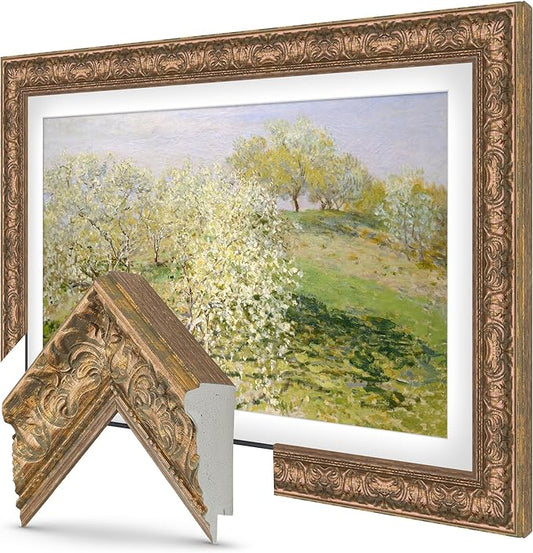 Tuscan Copper 50" Premiere Deco TV Frame - Compatible ONLY with Samsung The Frame TVs (Fits 2021-2025, LS03A, LS03B, LS03C, LS03D, LS03FA)