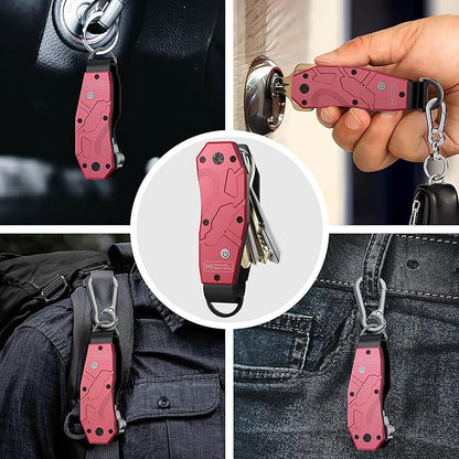Zeeker Air Keychain, Key Organizer Works with Apple Find My, Built-in airtag Chips, Holds 2-6 Keys, Car Key Chains with GPS Tracker, Key Finder, Minimalist Key Holder for Men and Women, iOS Only Use