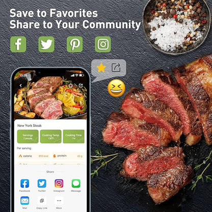 KitchenBoss Wifi Sous Vide Cooker: Ultra-quiet Sous Vide Machine Immersion Circulator APP Control 1100W, IPX7 Waterproof Sous Vide Precision Cooker Accurate Temperature Fast-Heating, Silver