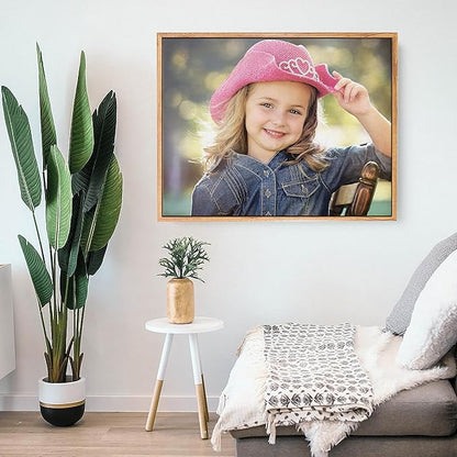 P&L ART. Personalized Custom Canvas Prints: Photo On Canvas Transform Your Photos into Stunning Framed Wall Art Digitally Printed Photo To Canvas Ideal for Home Decor Gifts Keepsakes Beige 20X30
