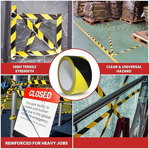 GGR Supplies T.R.U. SST-618C Green & White Hazard Warning Safety Stripe Tape: 3" in. Wide x 18 yds.