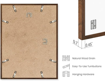 HAUS AND HUES Two 8x10, Three 12x16 - Framed Walnut