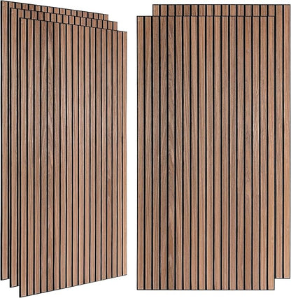 5 Pack Large Acoustic Wall Panels 47.2 x 23.6 x 0.4 Inch Sound Proof Sound Absorbing Polyester Fiber Panels Self-Adhesive Decorative Acoustic Panels for Home Studio, Office, Recording