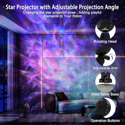Star Projector, Astronaut Galaxy Projector, Starry Space Nebula Night Light Projector with Timer and Remote, Adults Kids Room Decor Aesthetic, Christmas Birthdays Gift