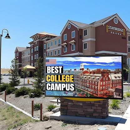 P5 Outdoor Waterproof 65"x34" Programmable LED Sign Board - Full Color Scrolling Display with High-Resolution Text/Image/Video for Business Advertising