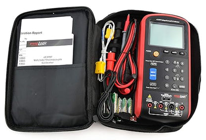 eC370T Volt mA Thermocouple Loop Process Calibrator by ennoLogic – 0-20V and 4-20mA V/mV/mA and Temperature Signal Generator, Meter and Simulator for Transmitters, Current Loops, and PLC