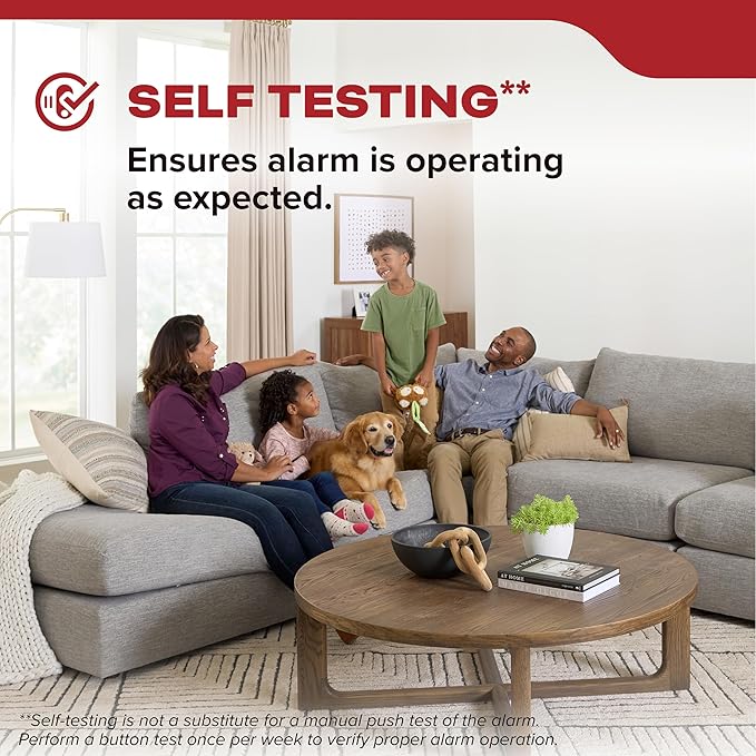 Kidde Smoke Detector, AA Battery Powered, LED Warning Light Indicators, 20SDR