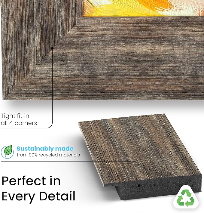 Distressed Barnwood 32" Premiere Deco TV Frame - Compatible ONLY with Samsung The Frame TVs (Fits 2021-2025, LS03A, LS03B, LS03C, LS03D, LS03FA)