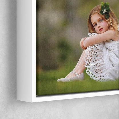 P&L ART. Personalized Custom Canvas Prints: Photo On Canvas Transform Your Photos into Stunning Framed Wall Art Digitally Printed Photo To Canvas Ideal for Home Decor Gifts Keepsakes White 11X14