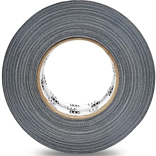 Wow Gaffers Tape 2 Inch Black - 50 Yards (Case of 24), Residue Free, Non-Reflective & Heavy-Duty - Professional Grade Gaff Tape - Ideal for Photography Backdrop, Cables, Cords & Floor Taping