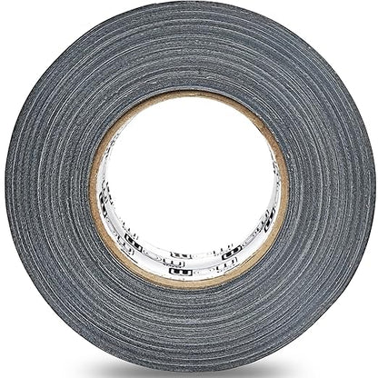 Wow Gaffers Tape 2 Inch Black - 50 Yards (Case of 24), Residue Free, Non-Reflective & Heavy-Duty - Professional Grade Gaff Tape - Ideal for Photography Backdrop, Cables, Cords & Floor Taping