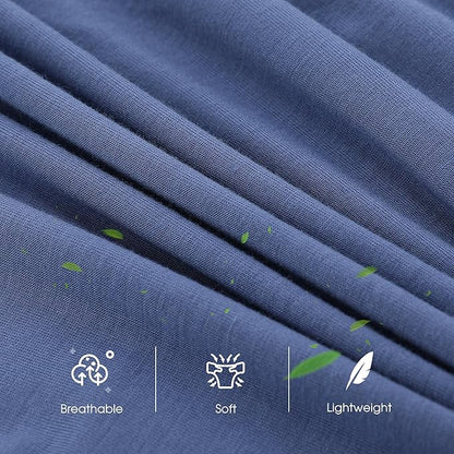 BAMBOO COOL Men's Ultra Breathable Underwear,No Riding Up Boxer Briefs with ComfortFlexible Waistband,Multipack