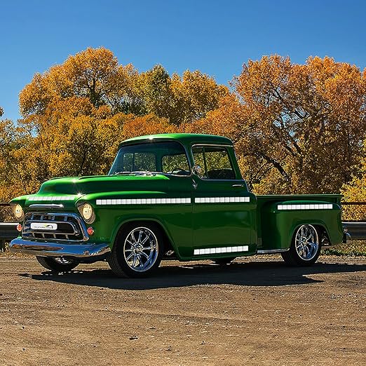 Glow in The Dark Reflective Stickers 3 inch X 3 inch for Truckskes, Warning Strong Safety Adhesive Reflective Strips (50 Pcs)