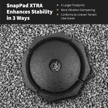 SnapPad Xtra Singles RV Jack Pads – Fit for Fifth Wheels, Class A & B Motorhomes, Travel Trailers - Compatible with Major RV Brands & Leveling Systems - for 9” Round Jack Feet - Made in USA