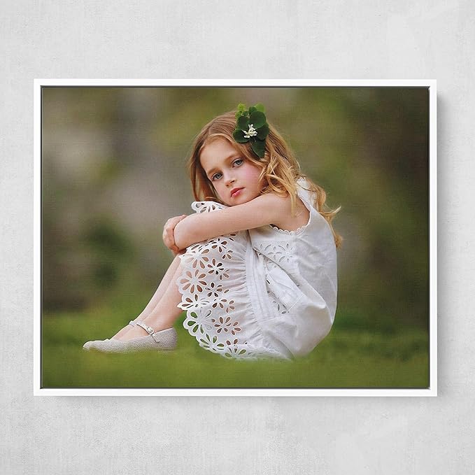 P&L ART. Personalized Custom Canvas Prints: Photo On Canvas Transform Your Photos into Stunning Framed Wall Art Digitally Printed Photo To Canvas Ideal for Home Decor Gifts Keepsakes White 24X32