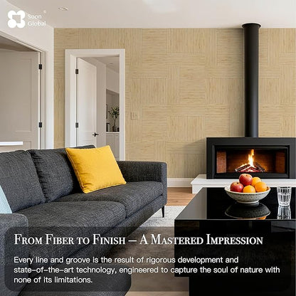 Acoustical Wall Panels, 6-Piece 23.62 X 23.62 Inches Art Acoustic Panels, Decorative Acoustic Panels, Acoustic Wall Panels, Sound Absorbing Wall Art, Zen Split