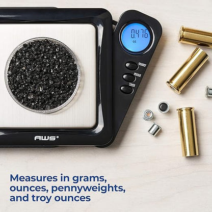 American Weigh Scales Blade Series Digital Pocket Gram Scale 1000g x 0.1g | Precision Mini Scale 0.1g Accuracy, Pocket Scale for Kitchen, Gold, Gems & Coin Scale, Smart Digital & Compact Scale