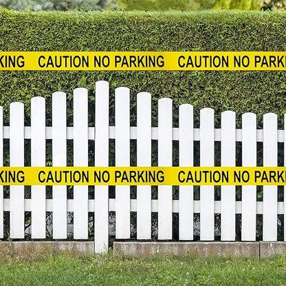 Caution NO Parking Tape – 3 Inch x 1000 Feet | Bright Safety & Hazard Tape with Bold Black Text for Construction, Events, and Dangerous Areas (Caution NO Parking, 1 Pack)