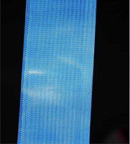 Reflective Tape Blue Outdoor Waterproof 8 inch, High Visibility Industrial Marking Tape, Safety Adhesive Stickers (11 feet)