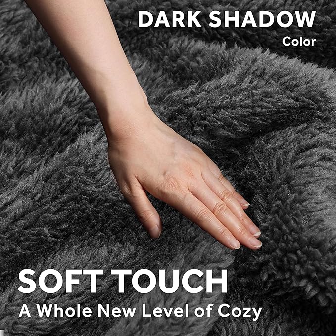 Sunbeam Electric Wi-Fi Connected Loftec Electric Heated Blanket, 10 Heat Settings, 10-Hour Auto Off, Fast Heating, Smart Heating Blanket, Voice & Wired Controller, Night Fog Grey, Full, 84" x 72"